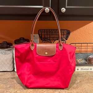 Longchamp red bag great condition!